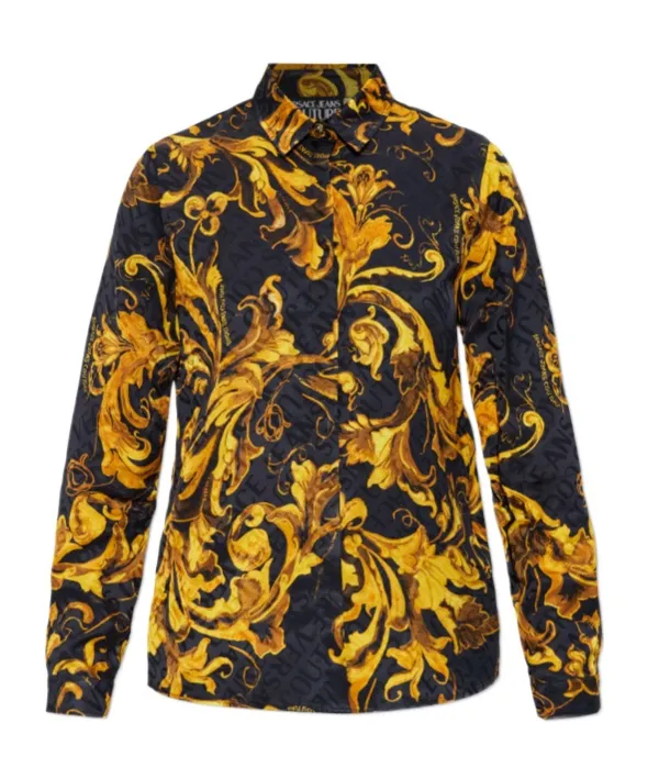 Barocco Pattern Long-Sleeved Shirt
