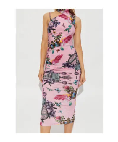Floral Printed Sleeveless Midi Dress