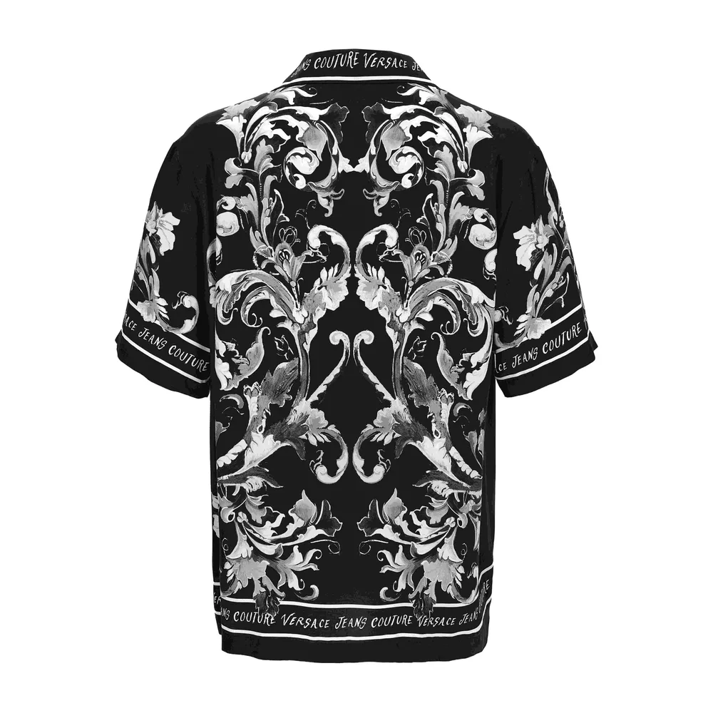 Barocco Print Short-Sleeved Shirt