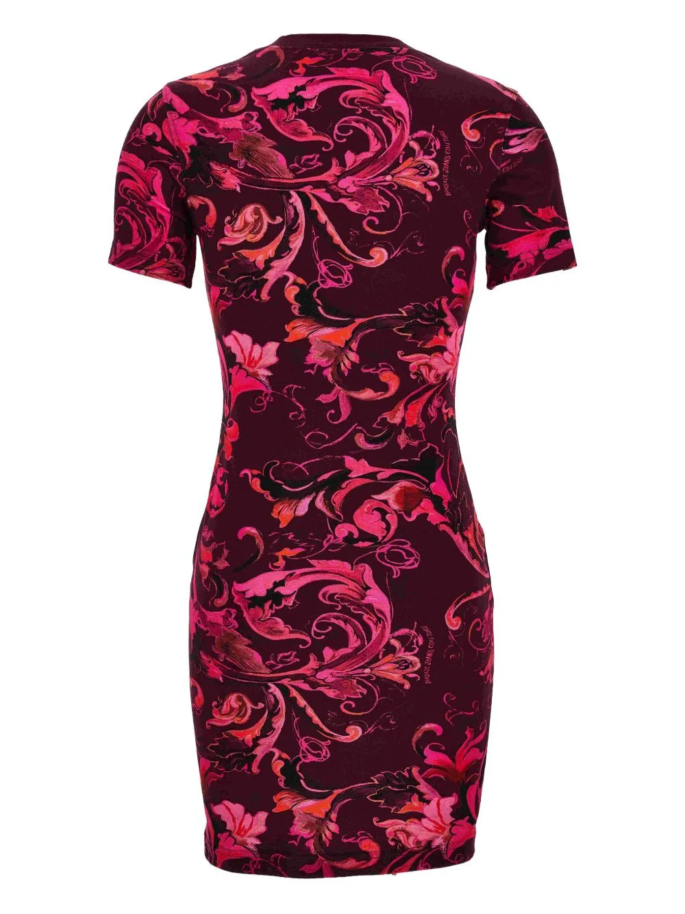 Floral-Print Short-Sleeve Mini Dress
