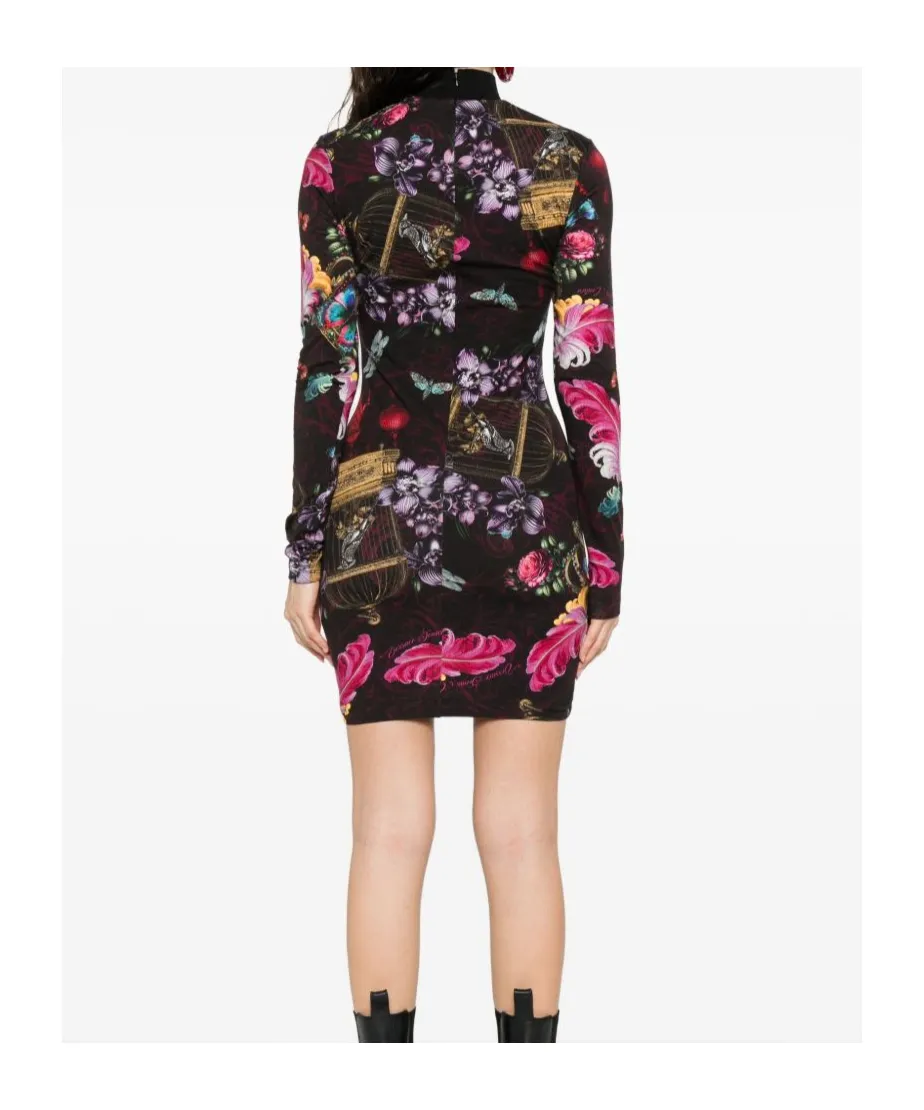 Floral-Print Mini Dress