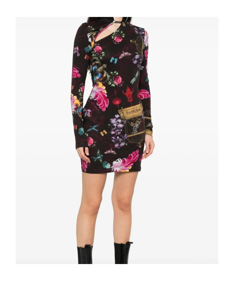 Floral-Print Mini Dress