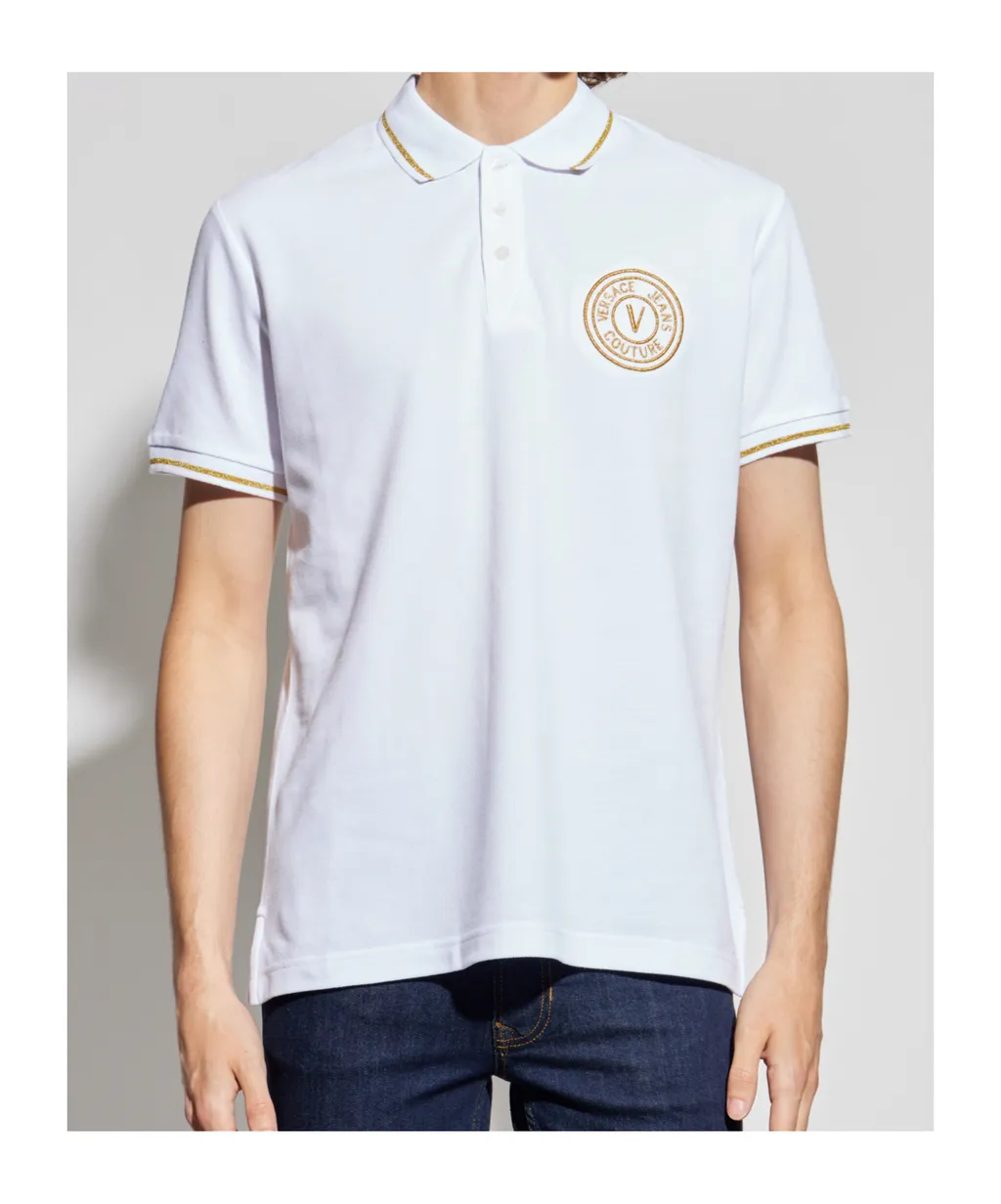 Logo Embroidered Short-Sleeved Polo Shirt