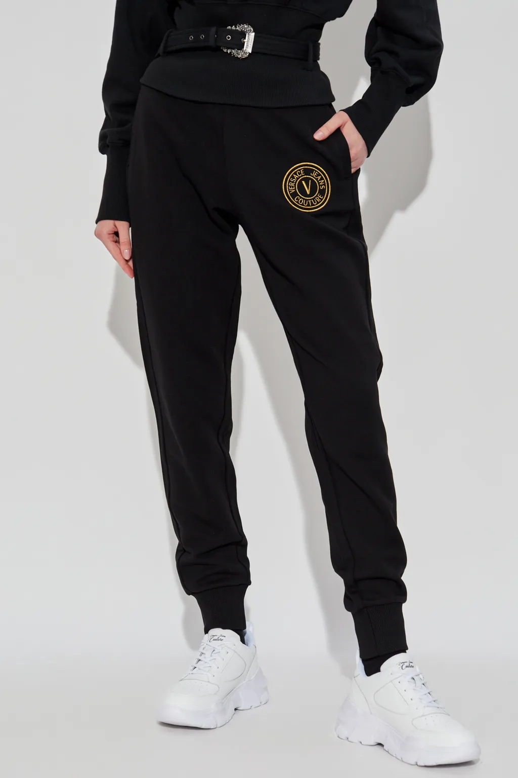 Logo-Plaque Drawstring Trousers