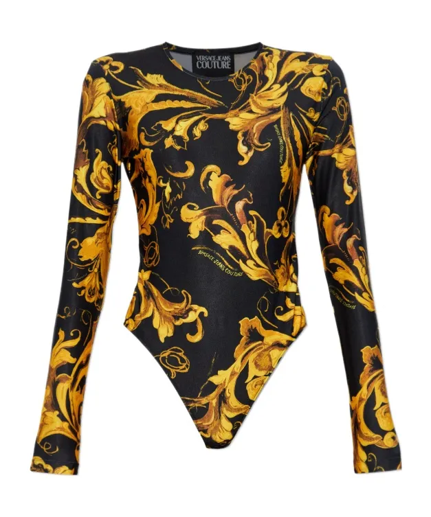 Barocco-Print Bodysuit