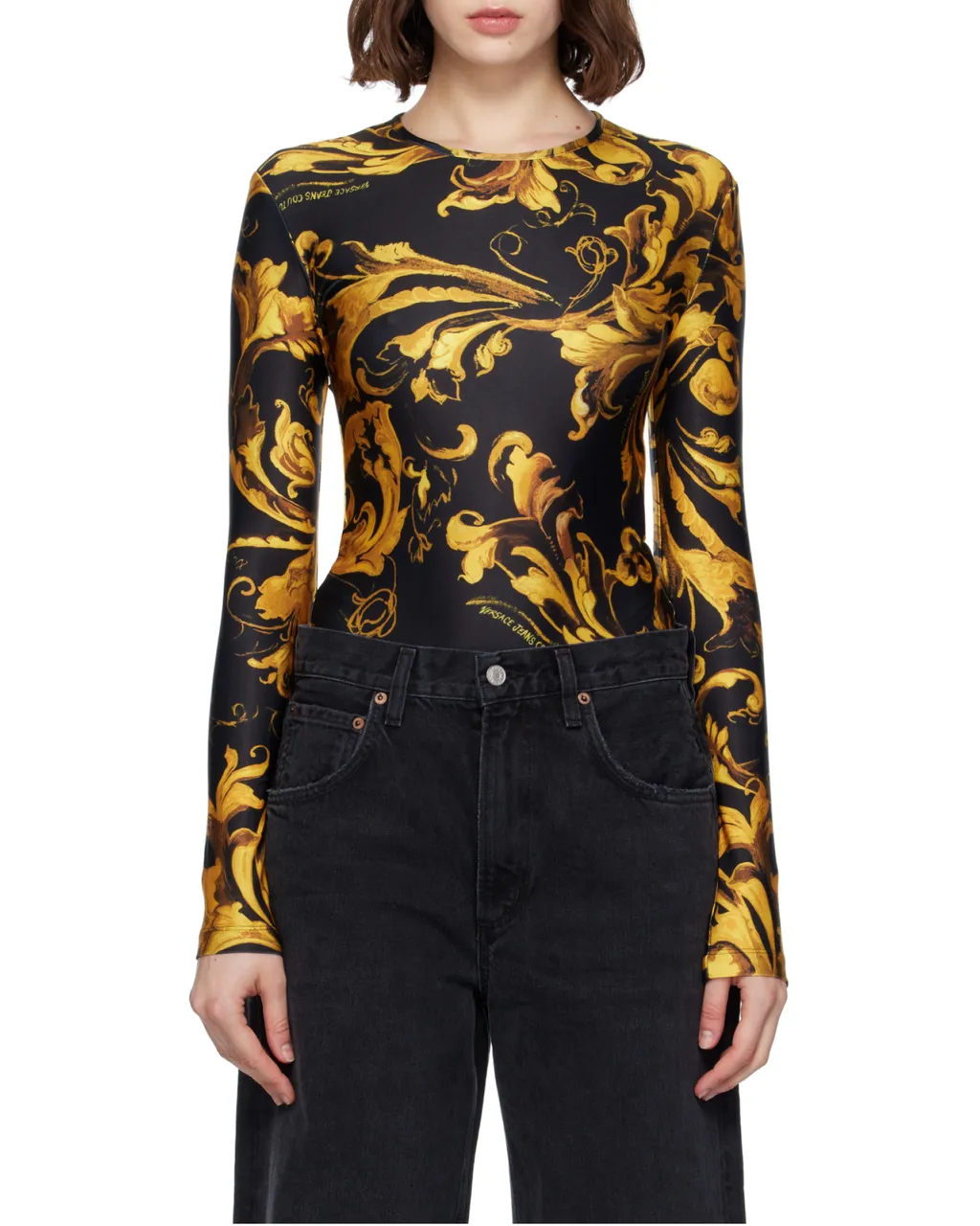Barocco-Print Bodysuit