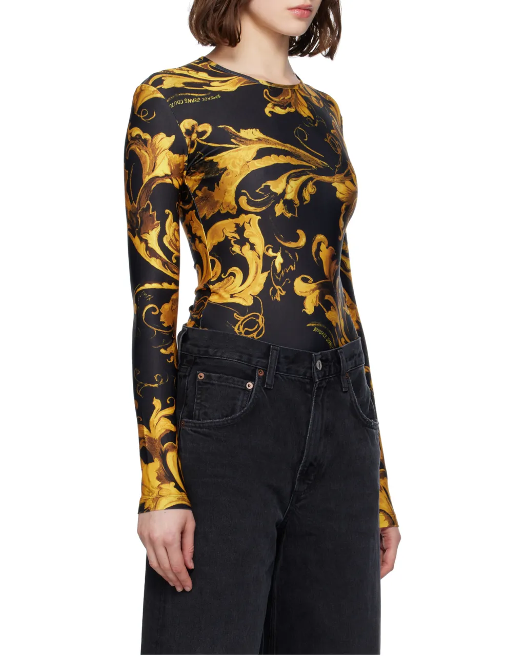 Barocco-Print Bodysuit