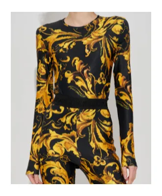 Barocco-Print Bodysuit