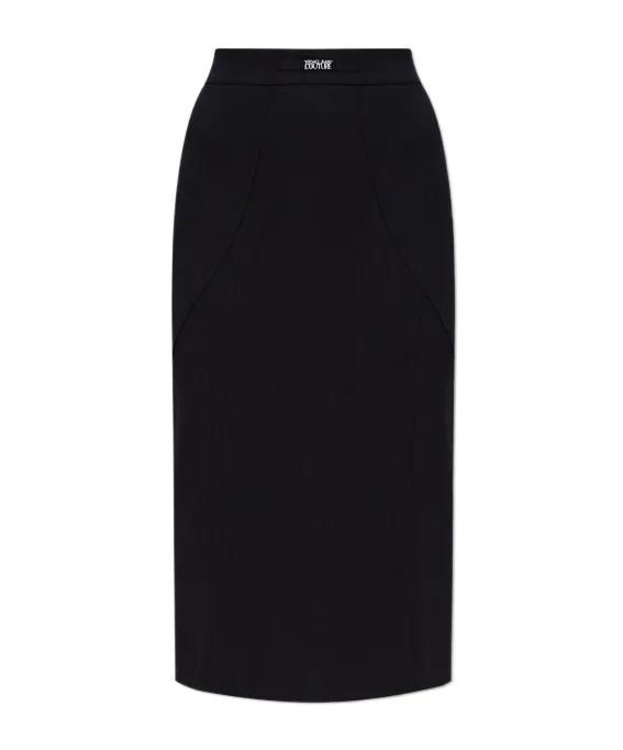 Waistband-Detail Pencil Skirt