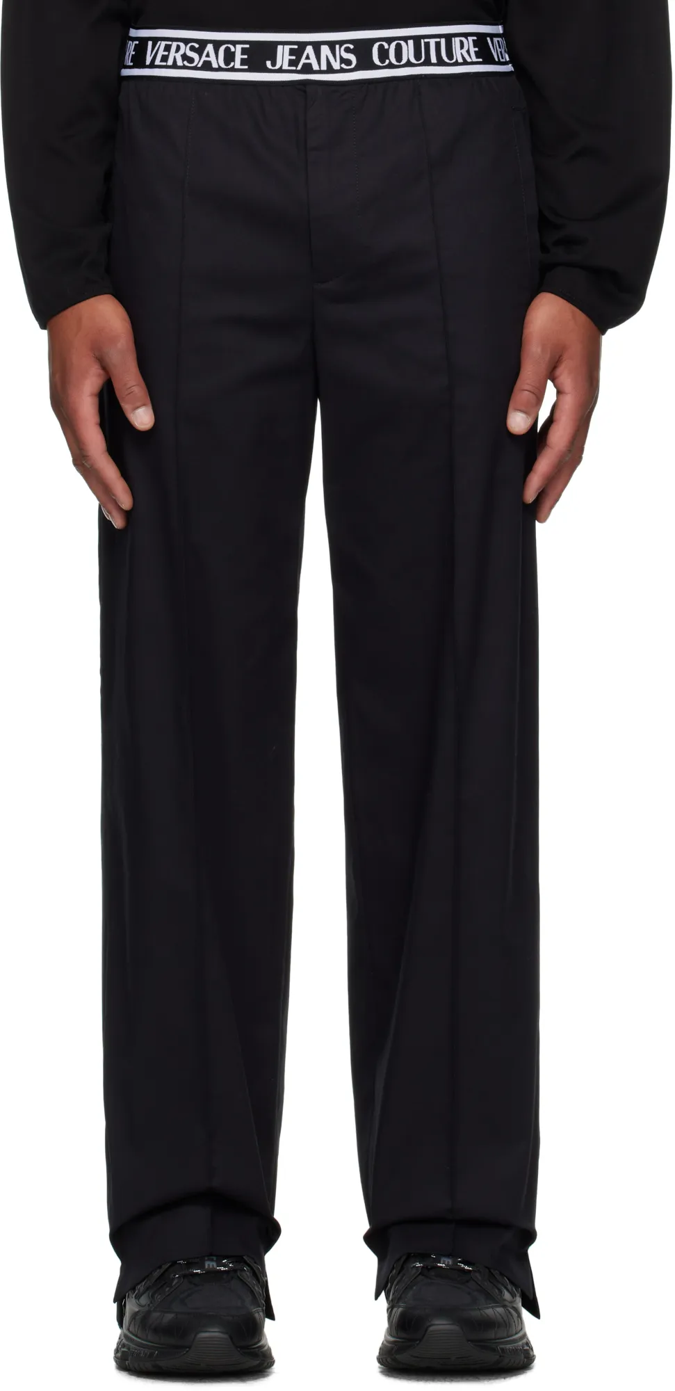 Elastic Waist Casual Pants