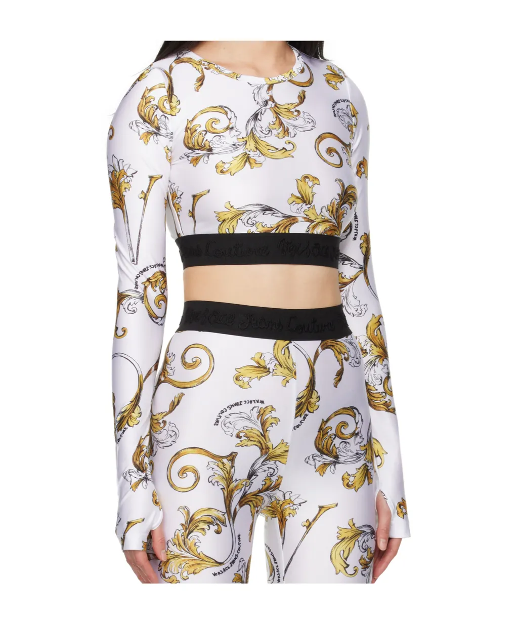 Barocco-Print Top