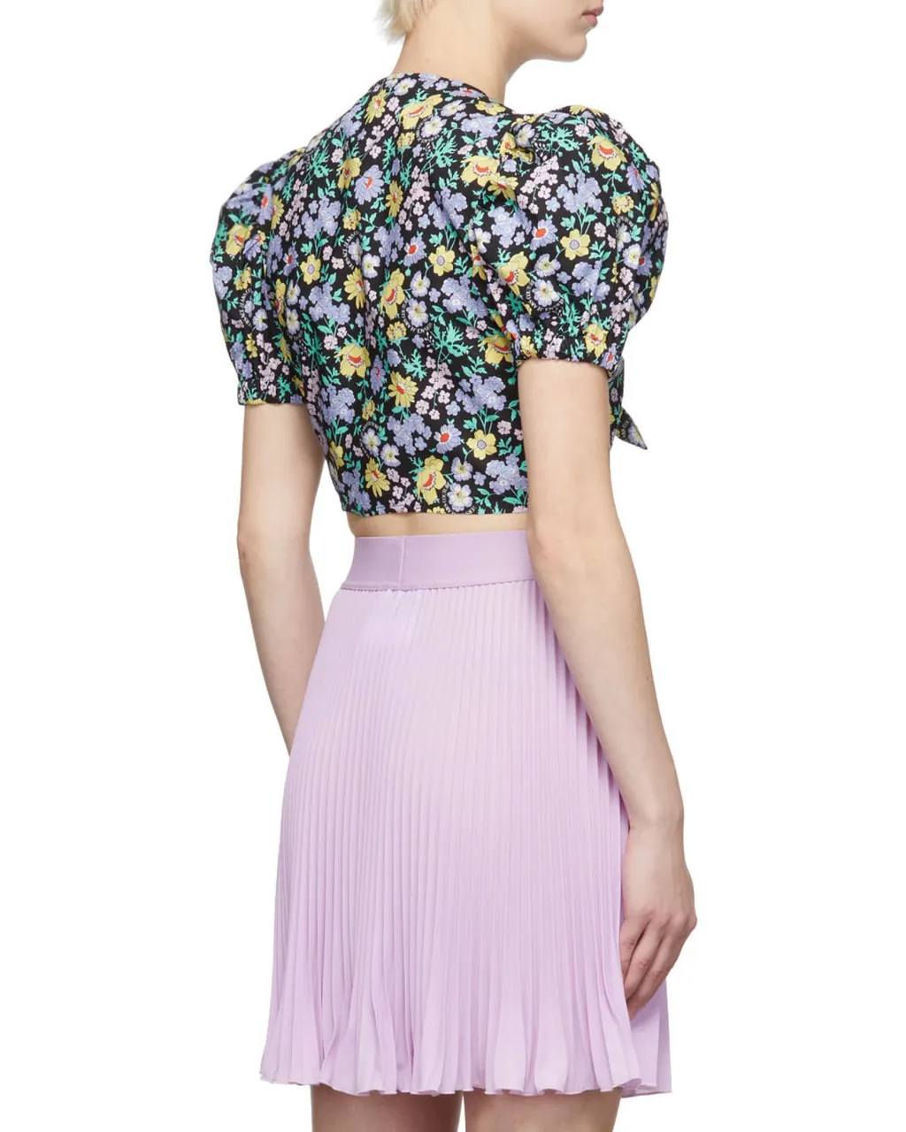 Floral-Print Crop Top