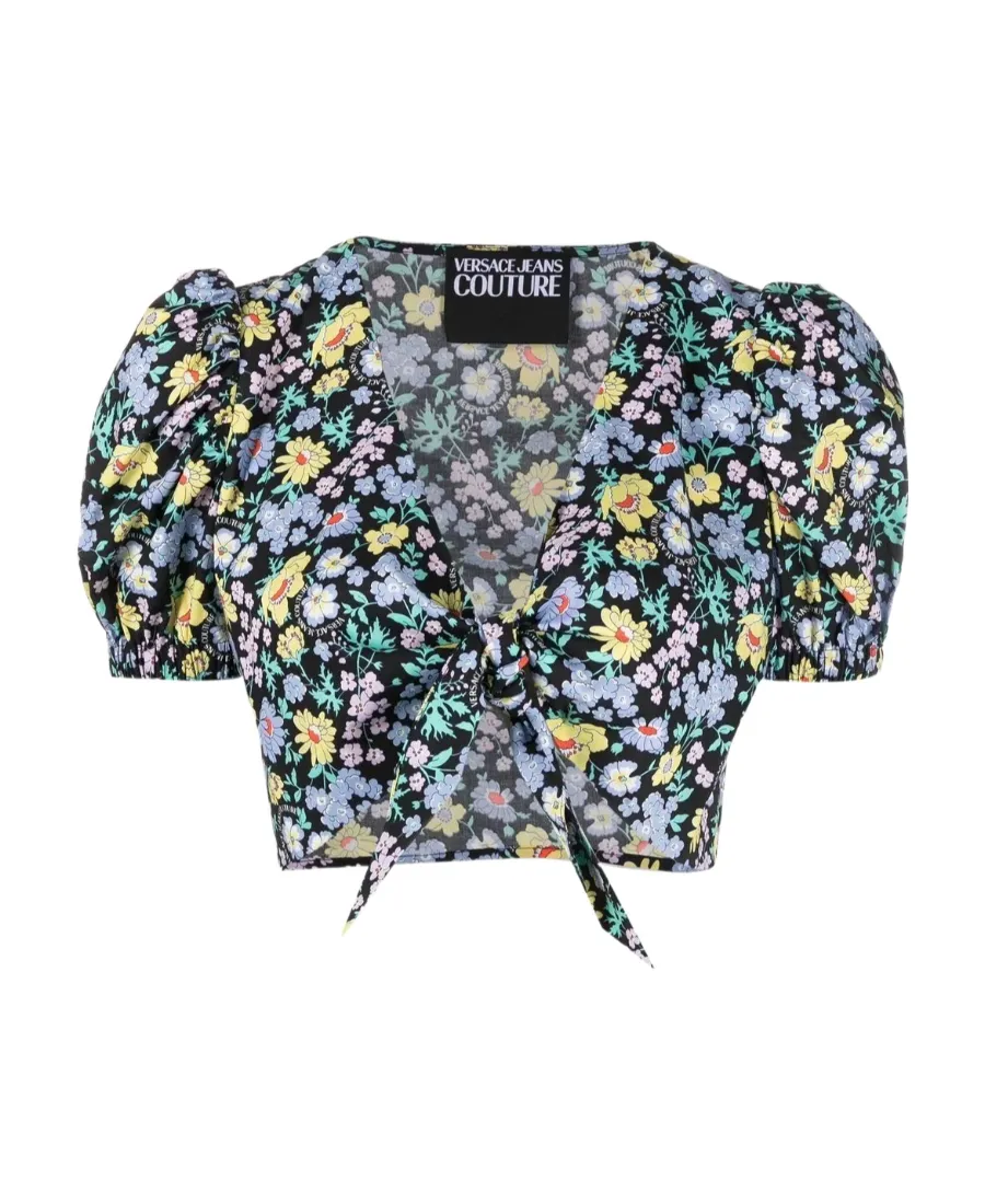 Floral-Print Crop Top