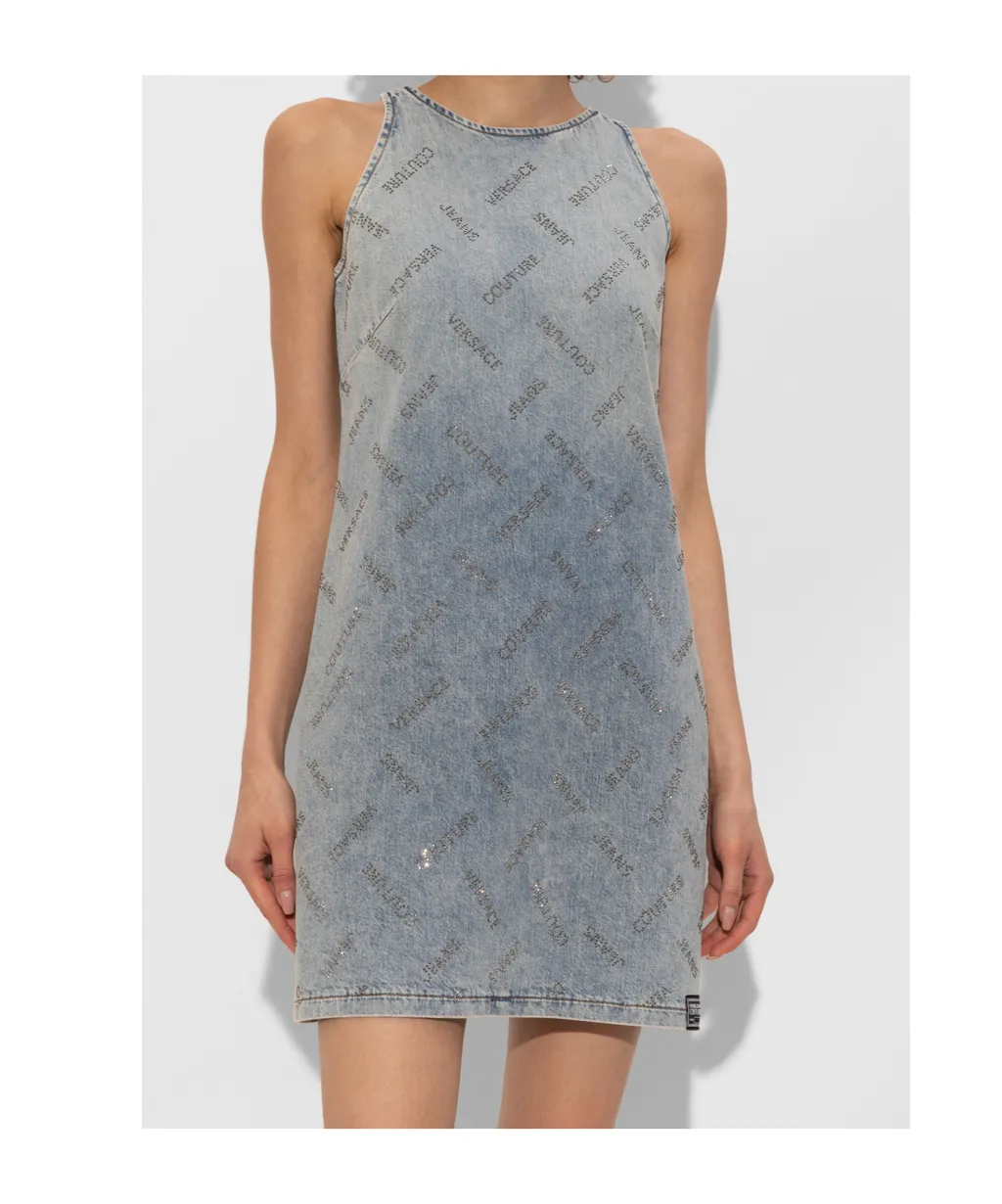 Logo Print Mini Dress