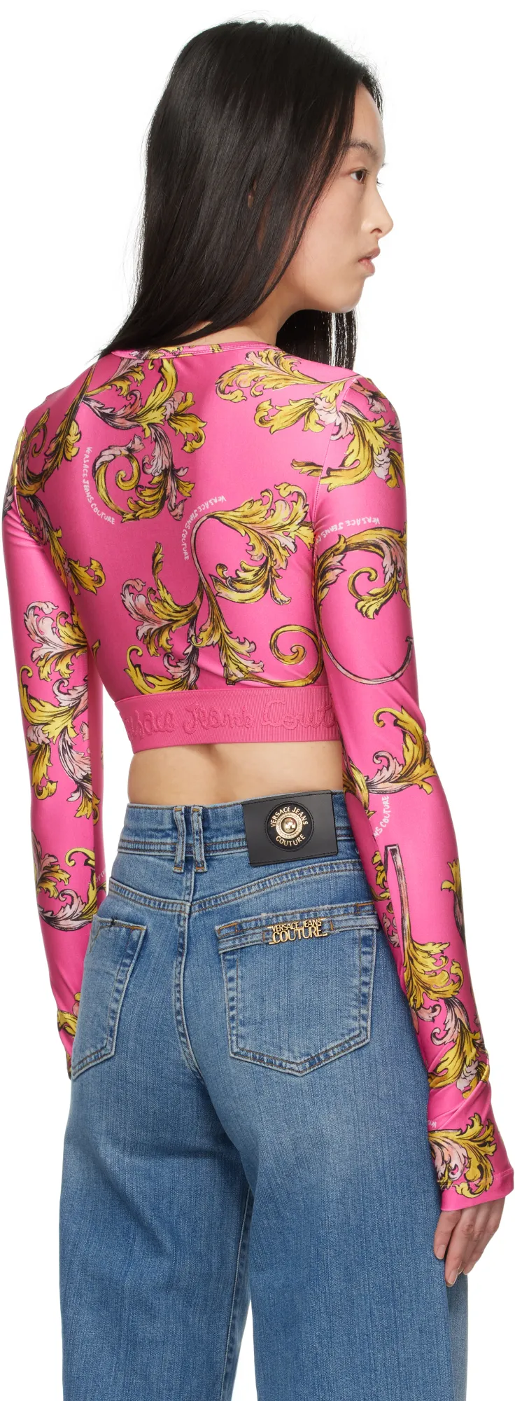 Baroque Printed Cropped Top
