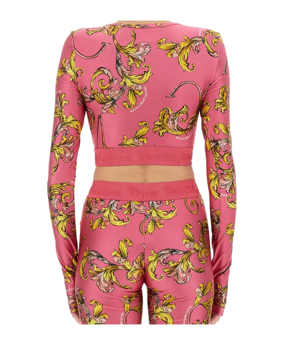 Baroque Printed Cropped Top