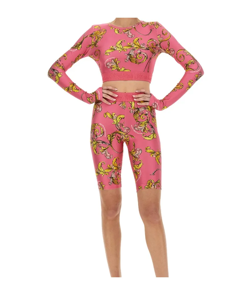 Baroque Printed Cropped Top