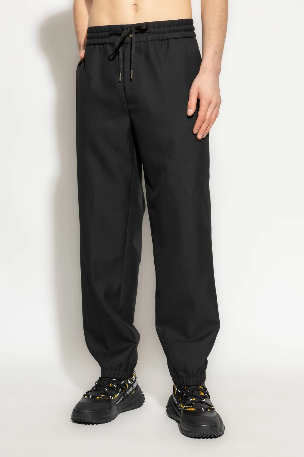 Logo Plaque Drawstring Pants