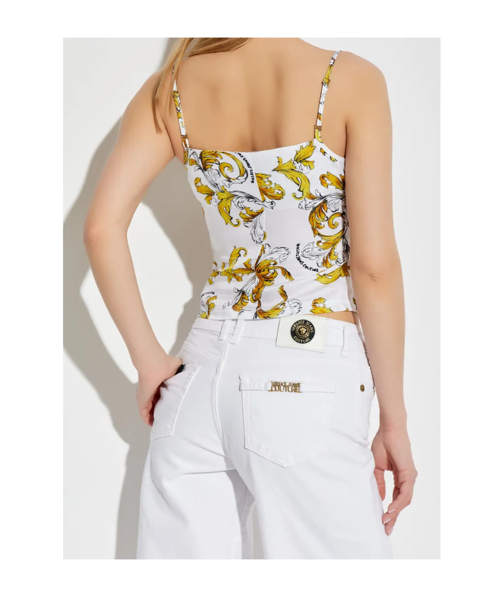Barocco Print Spaghetti Strap Top