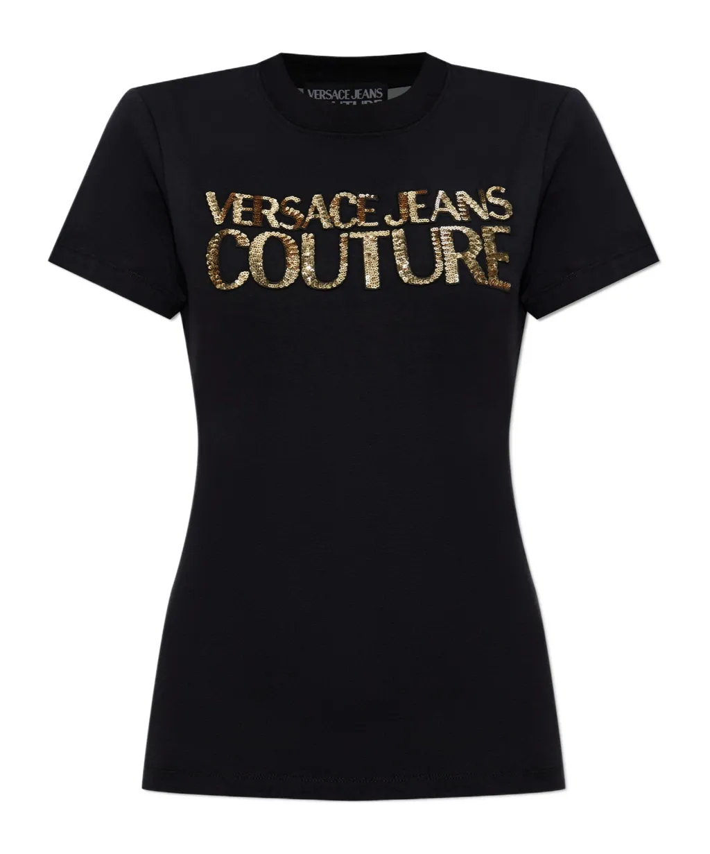 Logo Embellished Top