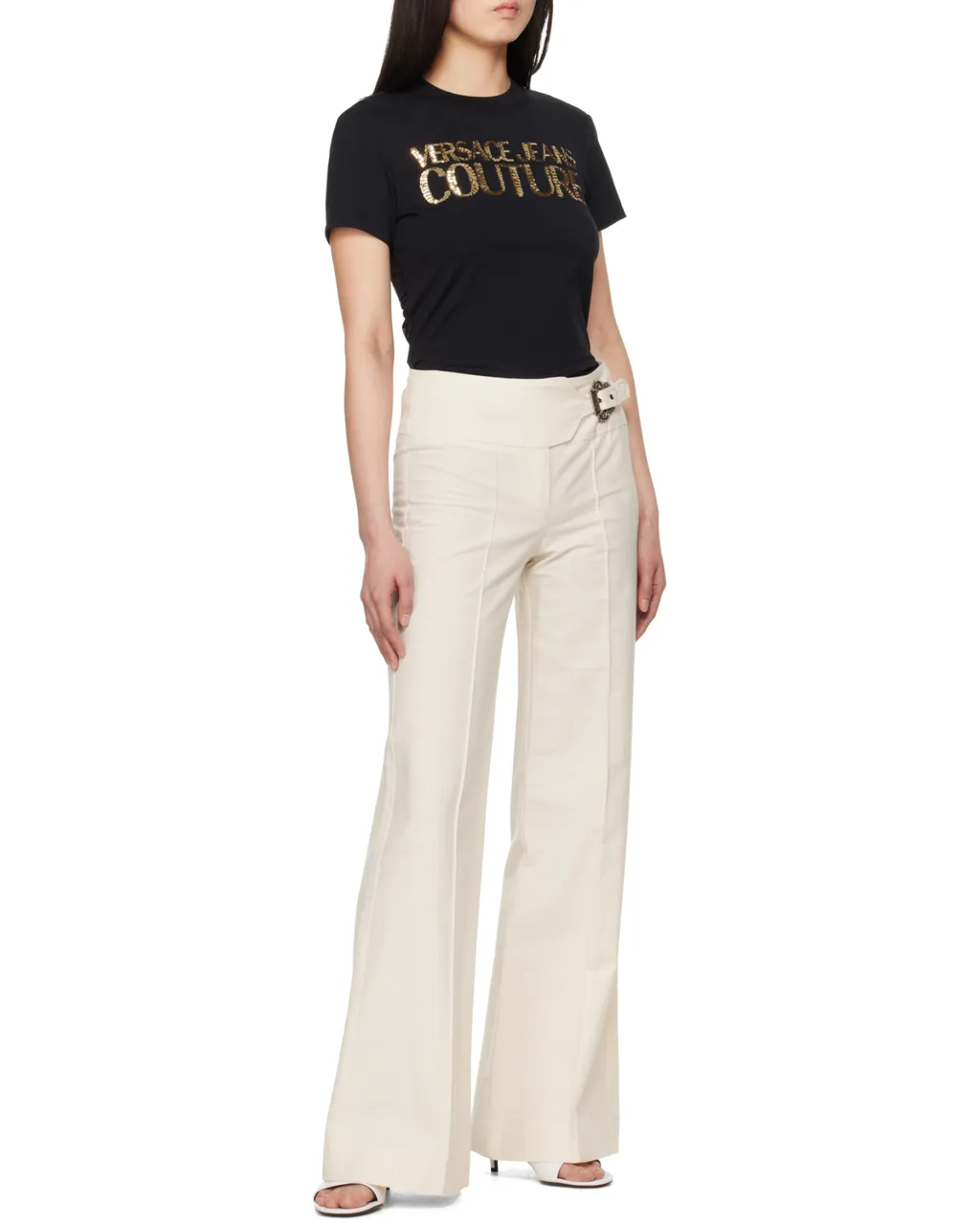 Logo Embellished Top