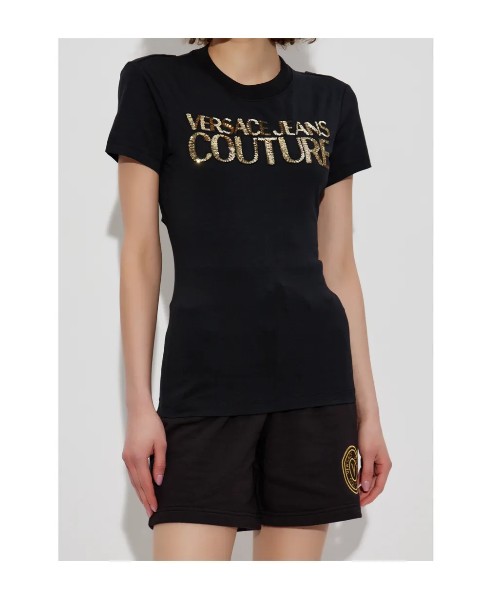 Logo Embellished Top