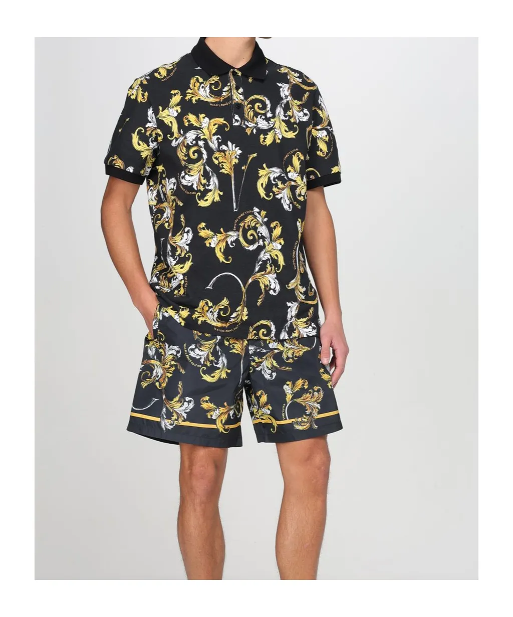 Barocco-Printed Drawstring Shorts
