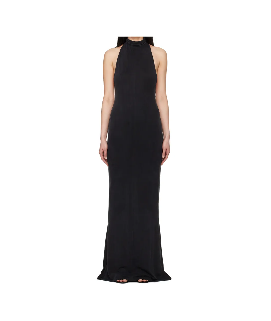 Mock Neck Maxi Dress