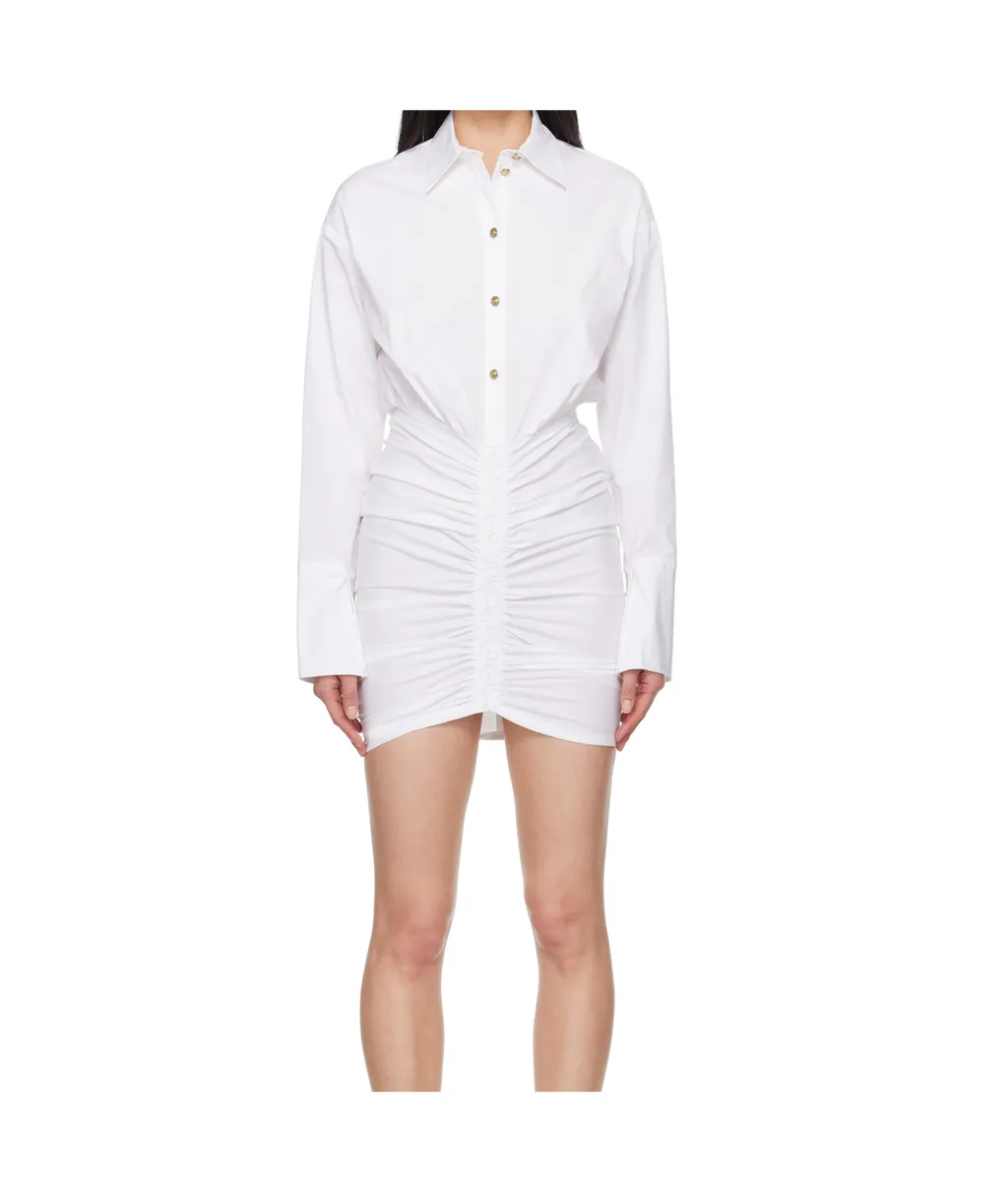 Ruched Shirt Minidress