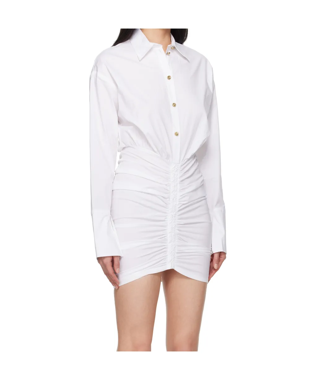 Ruched Shirt Minidress
