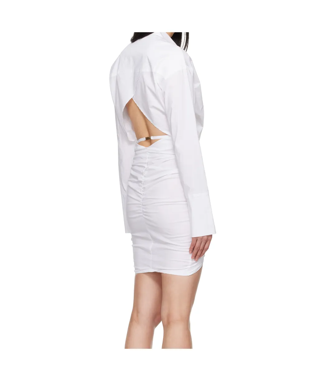 Ruched Shirt Minidress