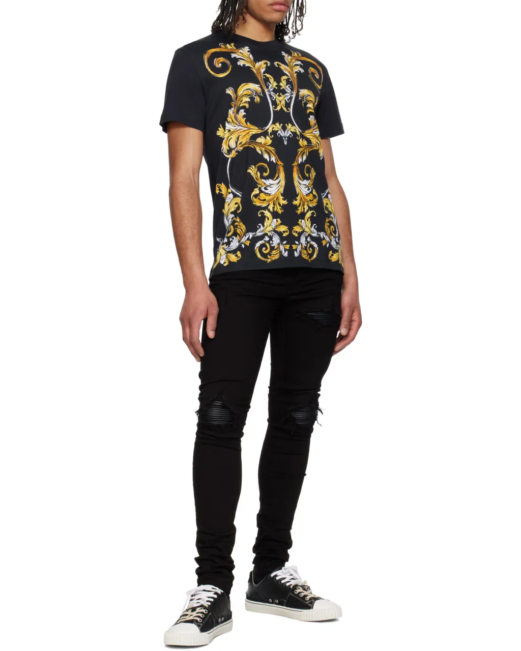 Outline Barocco Printed Crewneck T-Shirt