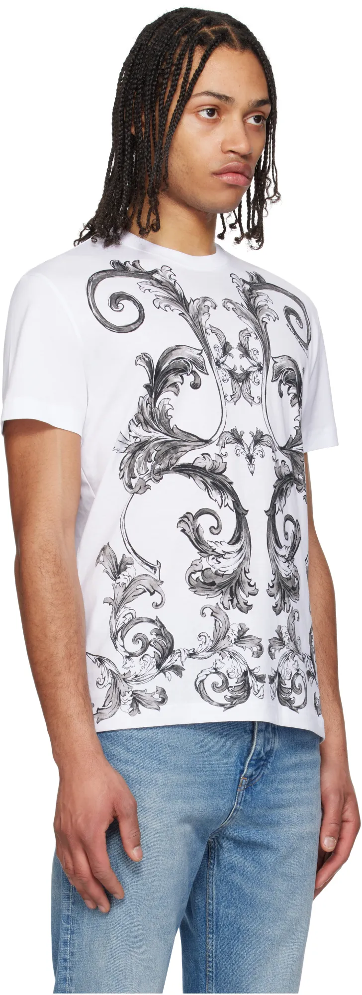 Outline Barocco Printed Crewneck T-Shirt