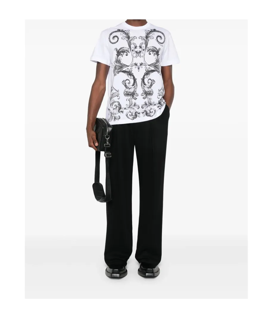 Outline Barocco Printed Crewneck T-Shirt