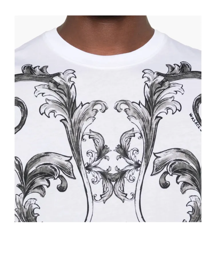 Outline Barocco Printed Crewneck T-Shirt