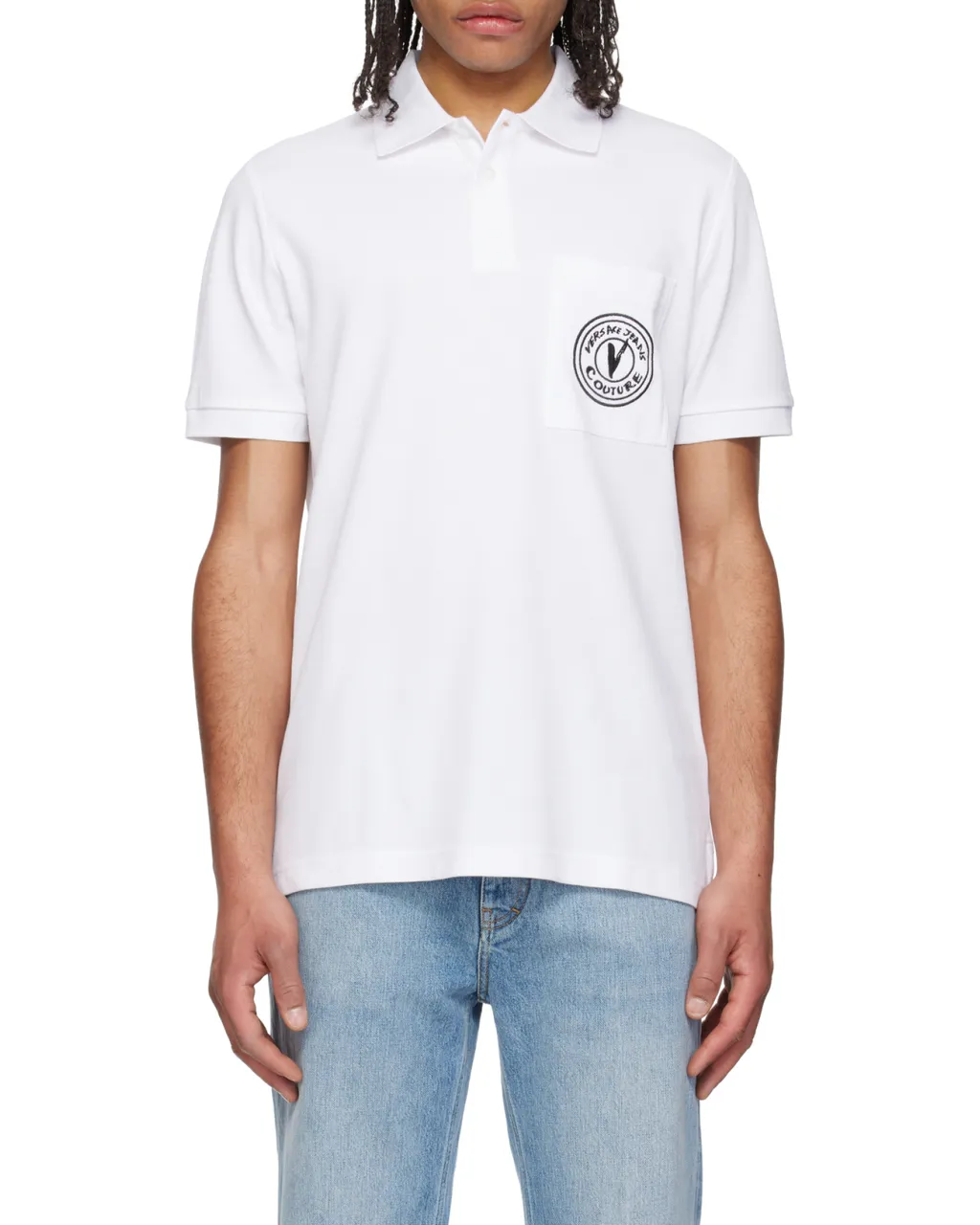 Logo Patch Polo Shirt