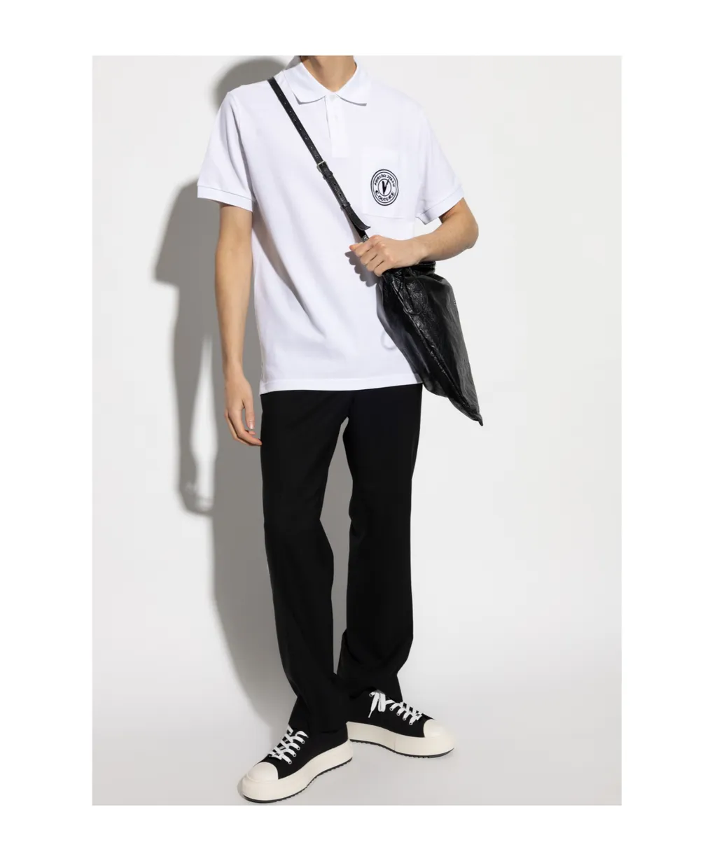 Logo Patch Polo Shirt