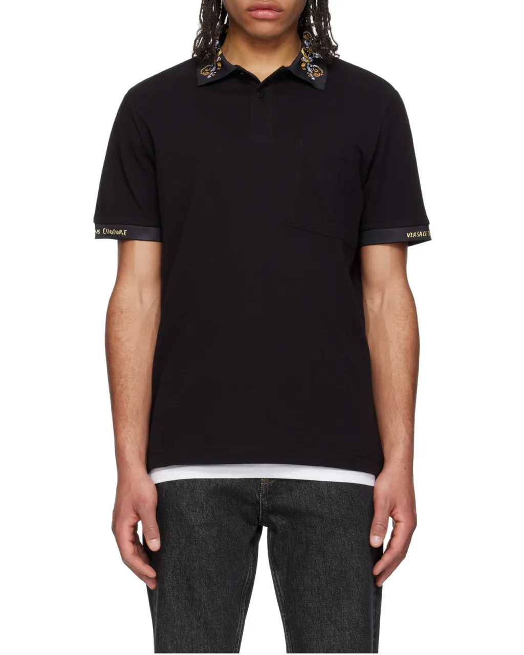 Baroque Collar Polo Shirt