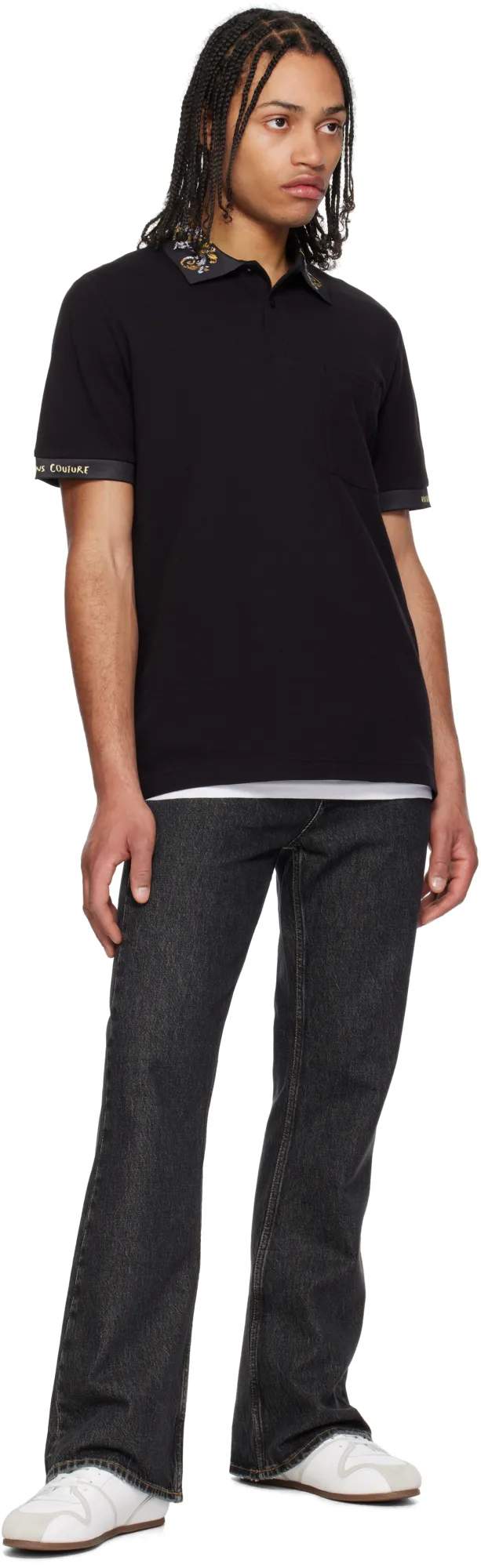 Baroque Collar Polo Shirt