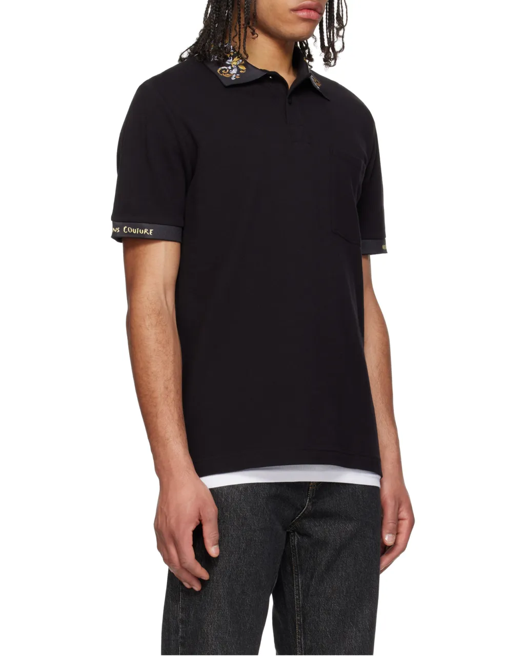 Baroque Collar Polo Shirt