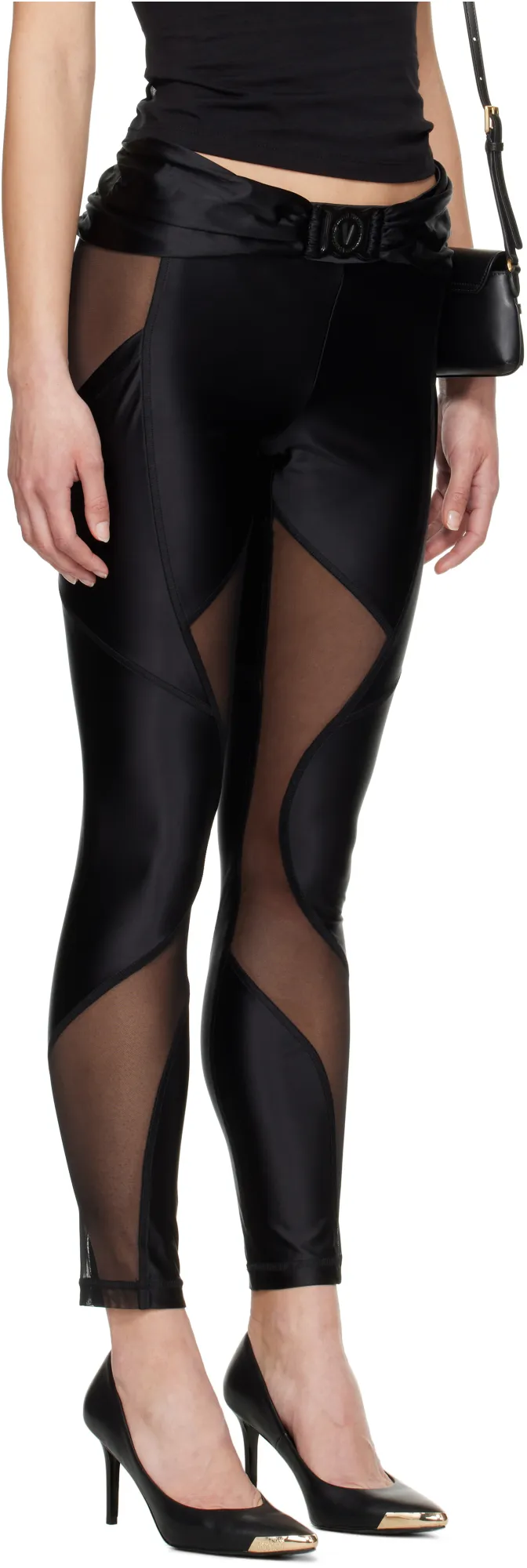 V-Buckle Detail Pants