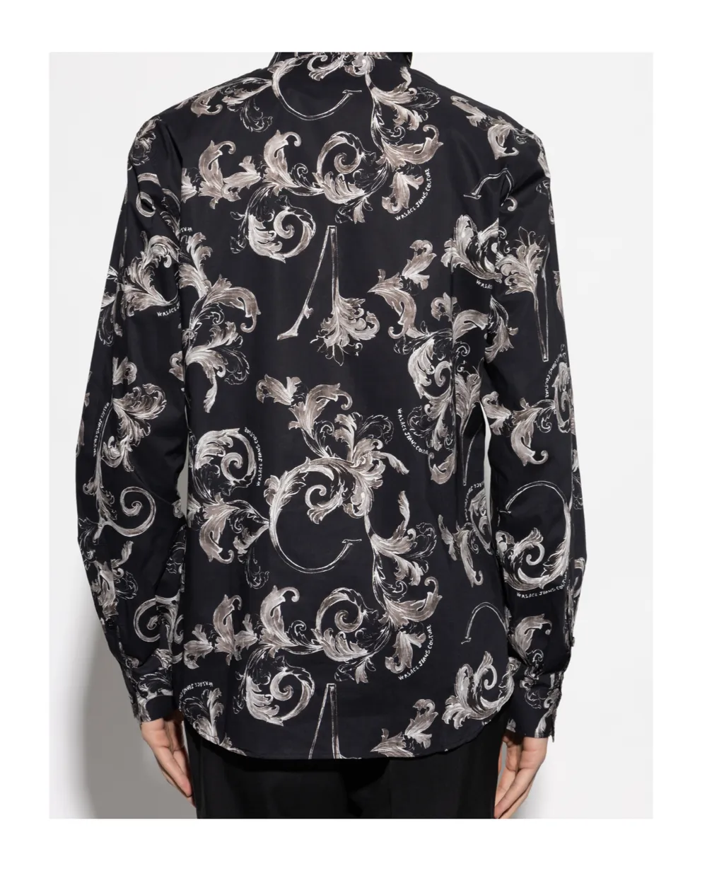 Jeans Couture Baroque Print Shirt