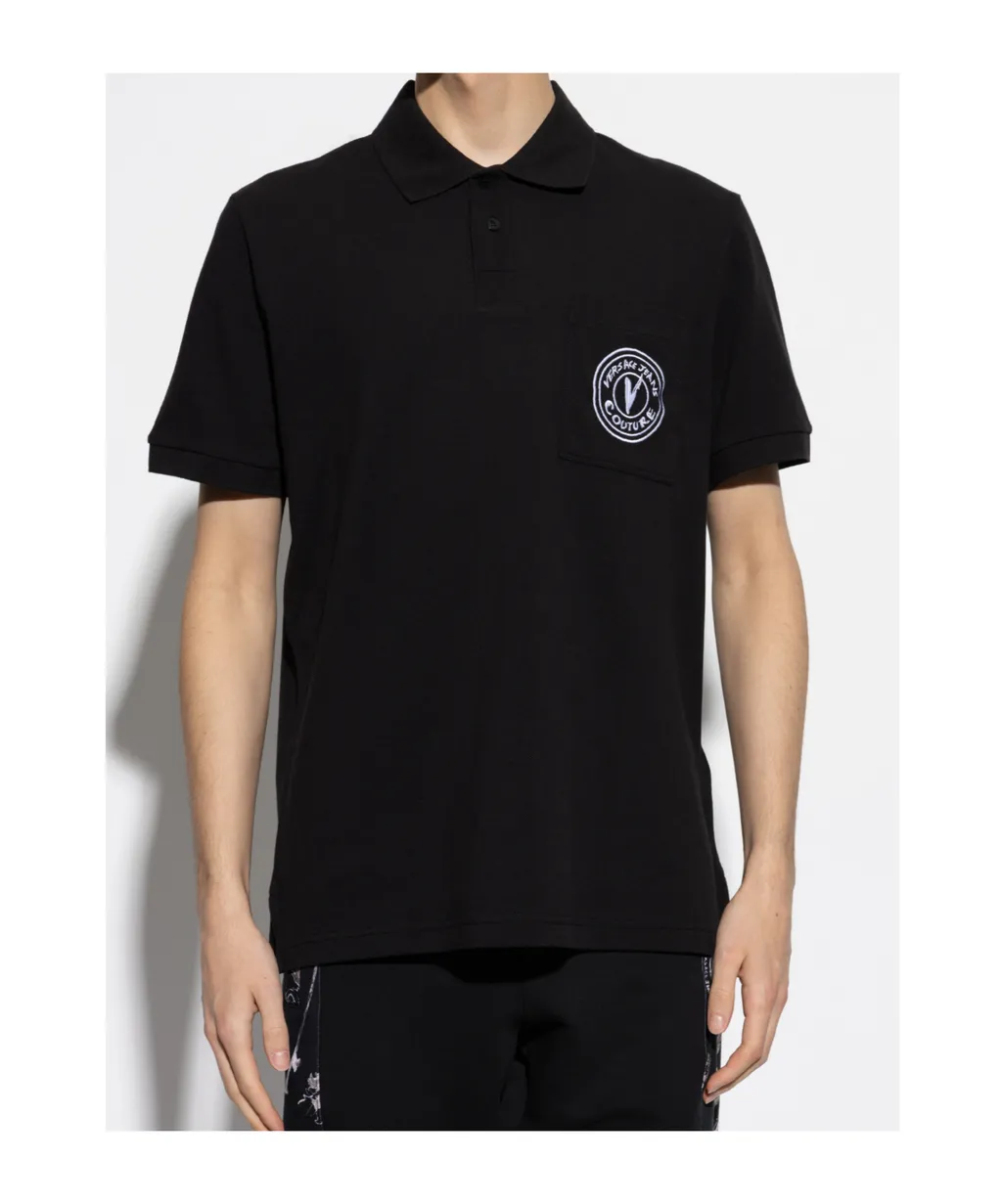 Logo Patch Polo Shirt