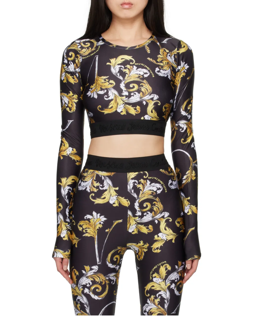Baroque Print Crop Top