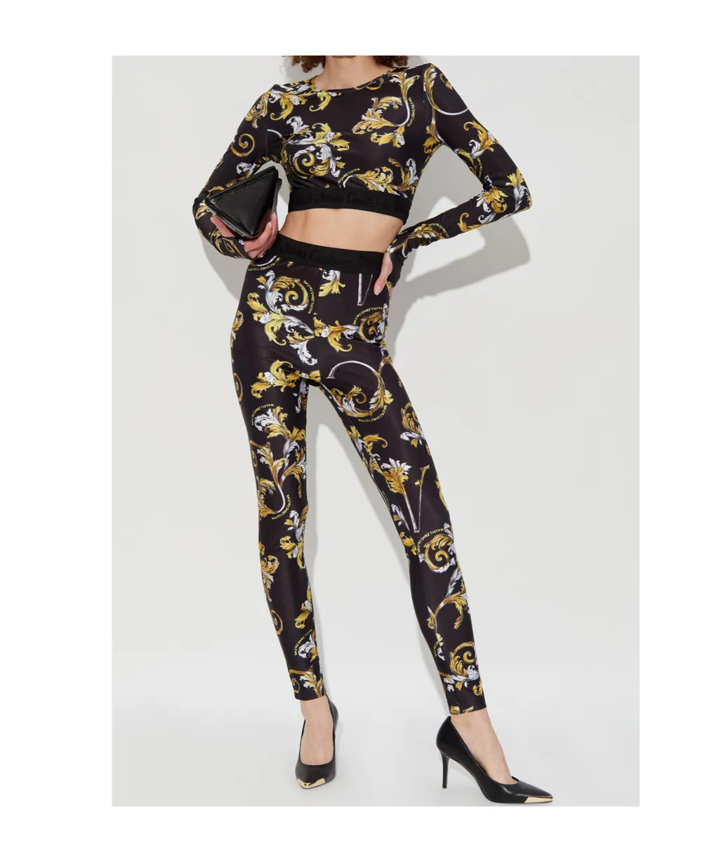 Baroque Print Crop Top
