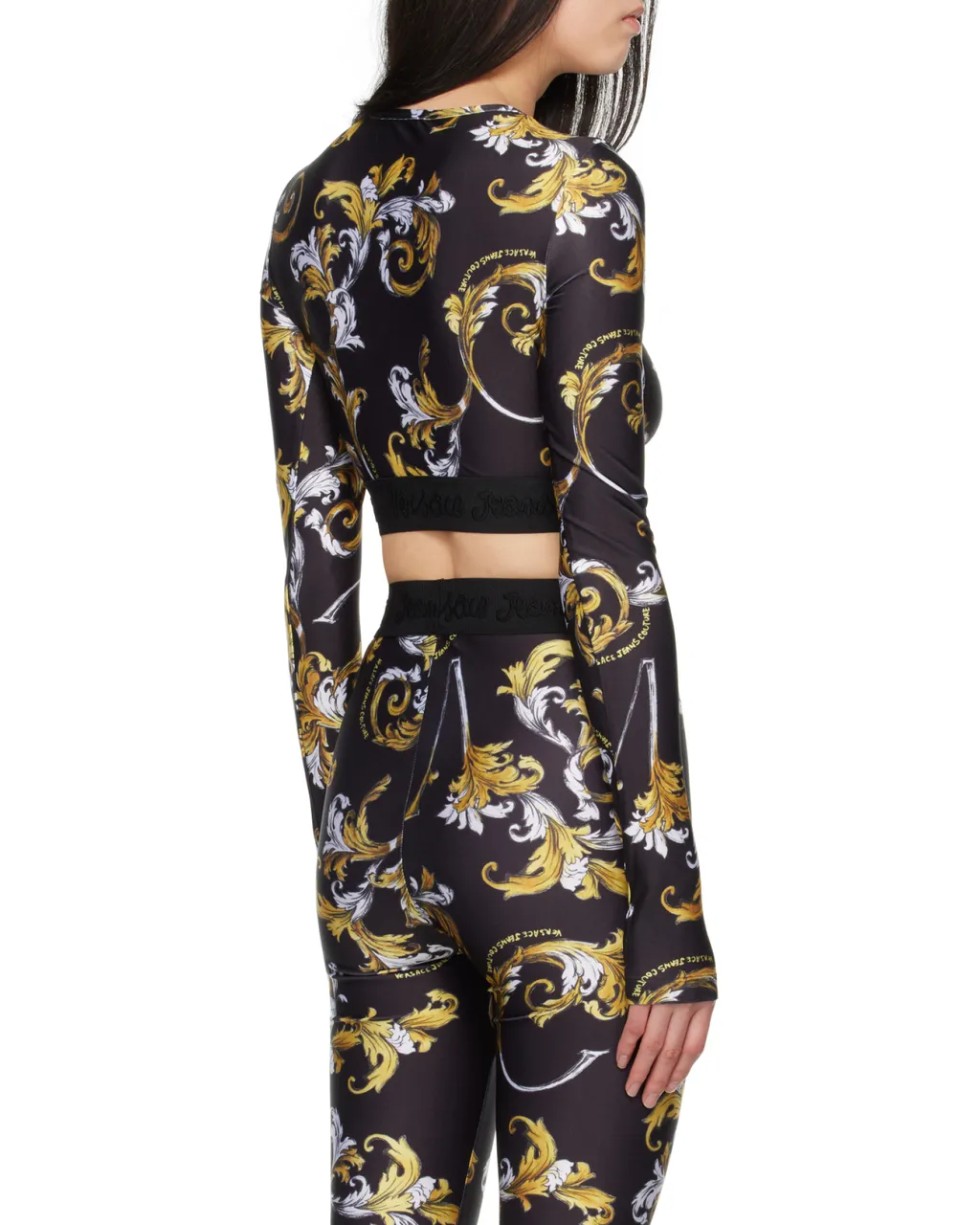 Baroque Print Crop Top