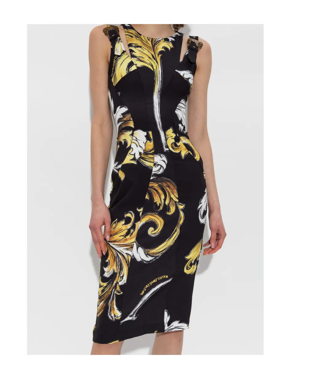 Baroque Print Dress