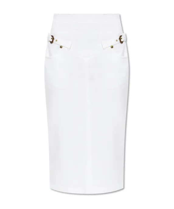Belted Pencil Skirt