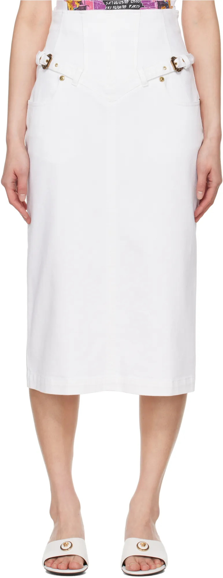 Belted Pencil Skirt
