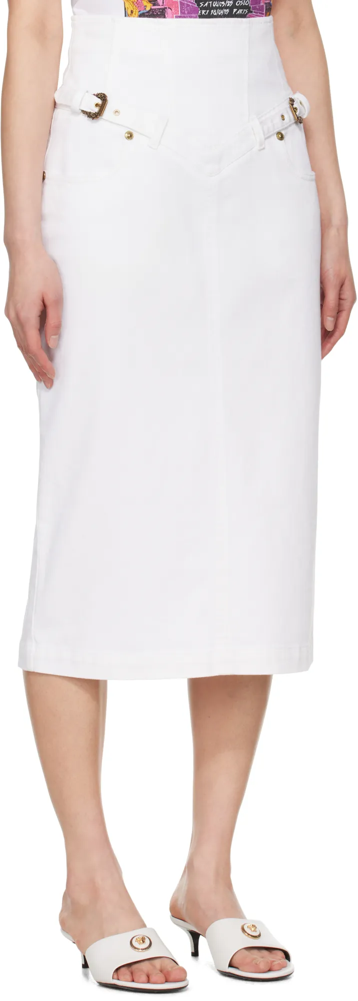 Belted Pencil Skirt